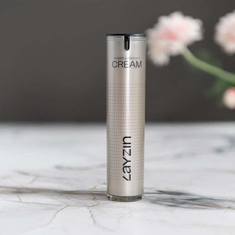 LAYZIN power en protect cream hydraterende gezichtcreme natuurlijke huidverzorging