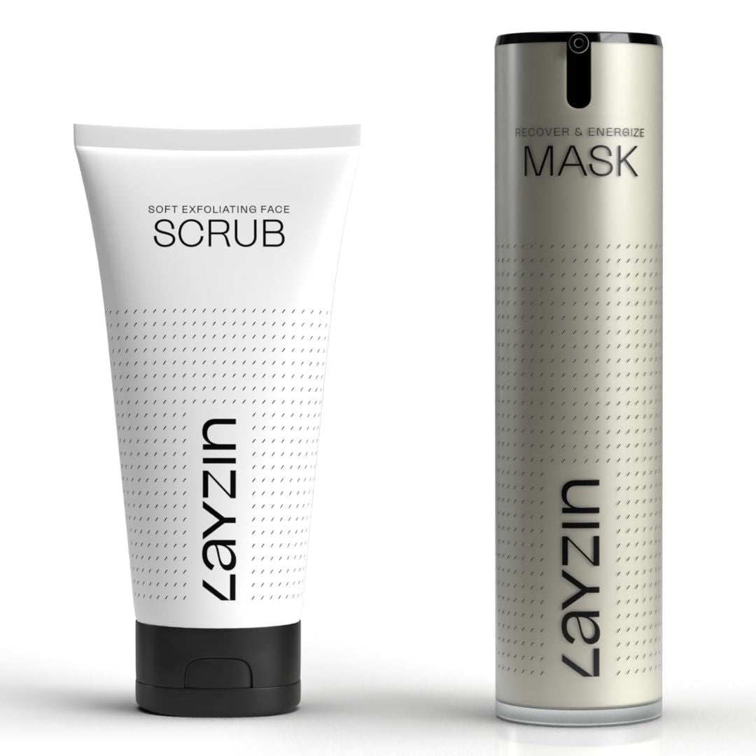 LAYZIN gezichtsscrub en gezichtsmaskers natuurlijke huidverzorging
