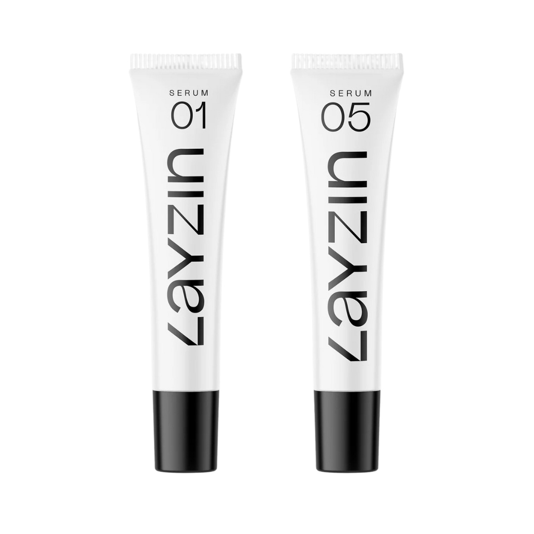 Vitality DUO Sensitieve en gevoelige rode huid SERUM 05 en intense huid hydratatie SERUM 05 LAYZIN