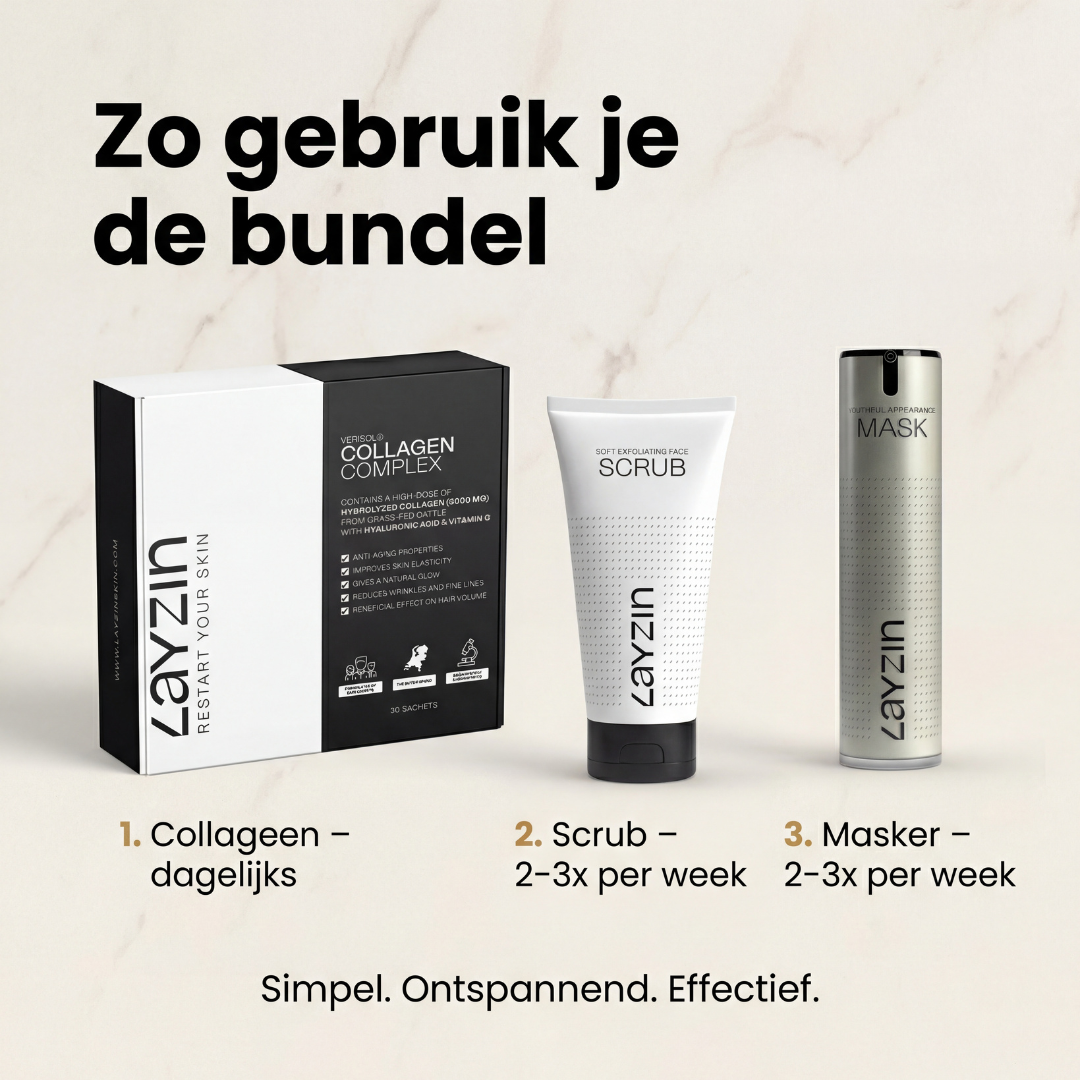 LAYZIN Selfcare Essentials Bundle met collageen en huidverzorging voor een complete selfcare routine