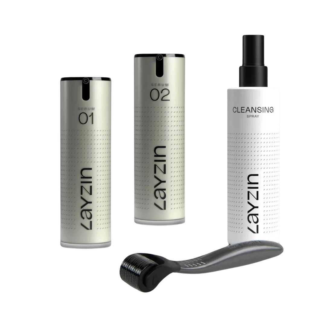 Anti-Aging DUO serum set met dermaroller 0,55 mm voor huidverjonging en stevigheid