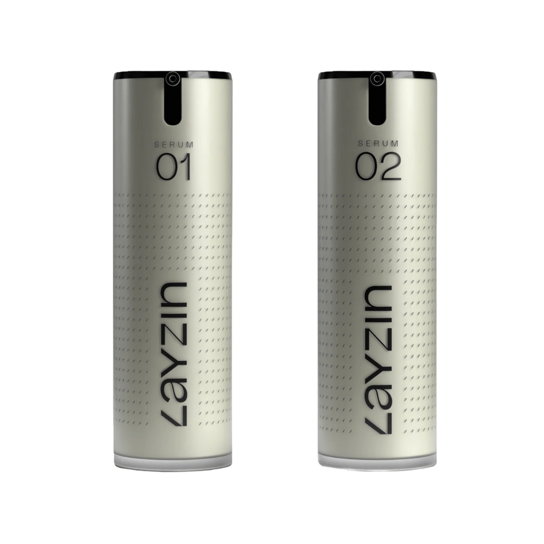 Layzin Anti-aging DUO met SERUM 01 hyaluron en SERUM 02 retinol voor huidverjonging en hydratatie