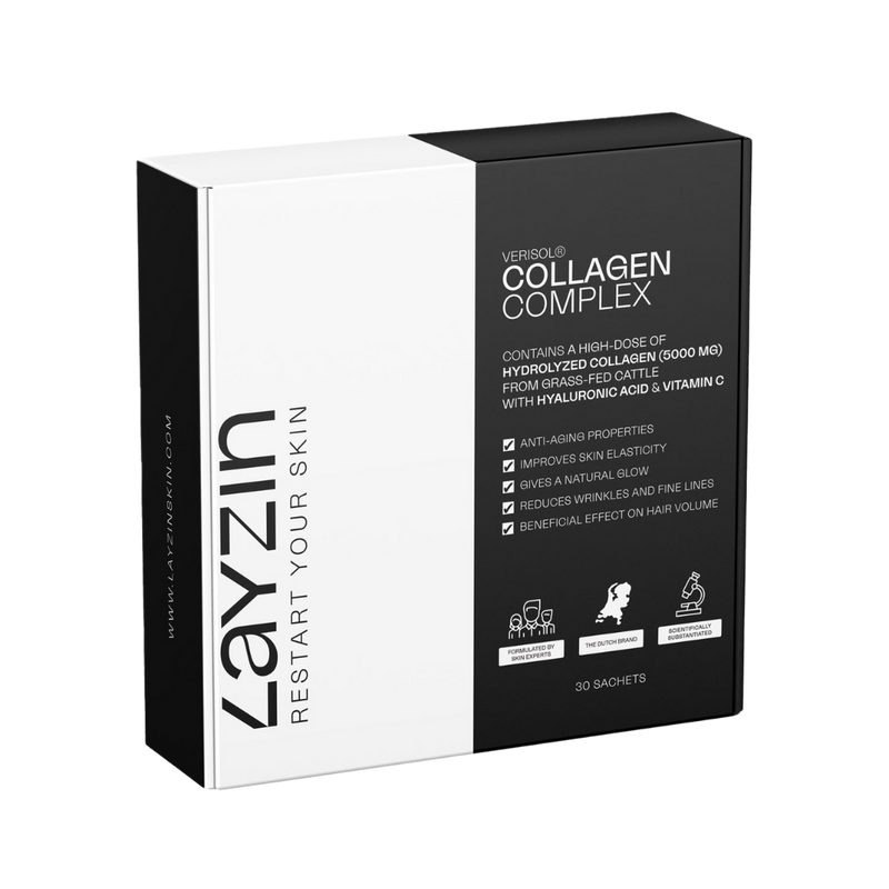 LAYZIN VERISOL Collageen Complex met gehydrolyseerd collageen, hyaluronzuur en vitamine C voor huidverjonging, haarvolume en huidelasticiteit