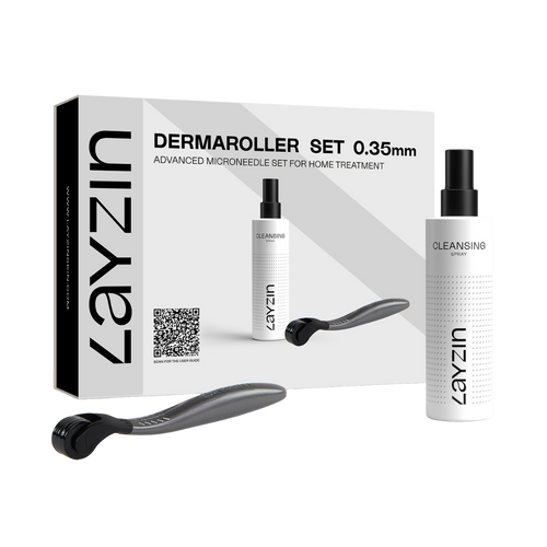 0.35mm Dermaroller Set including Cleansing Spray