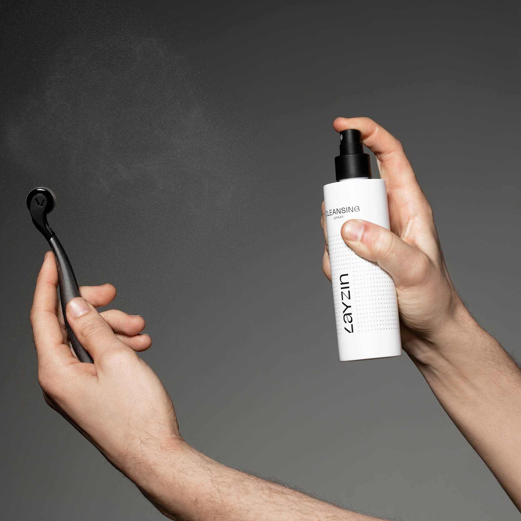 0.35 mm Dermaroller Set inclusief Cleansing Spray - LAYZIN SKIN