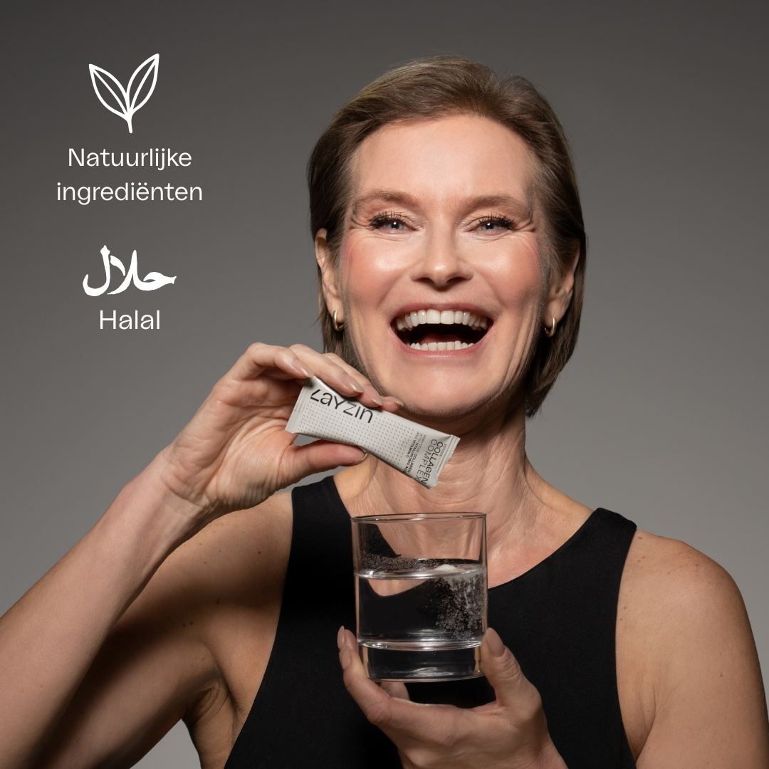 LAYZIN Beauty Collageen Complex met Verisol® poeder verpakking voor huidverjonging en haarverbetering