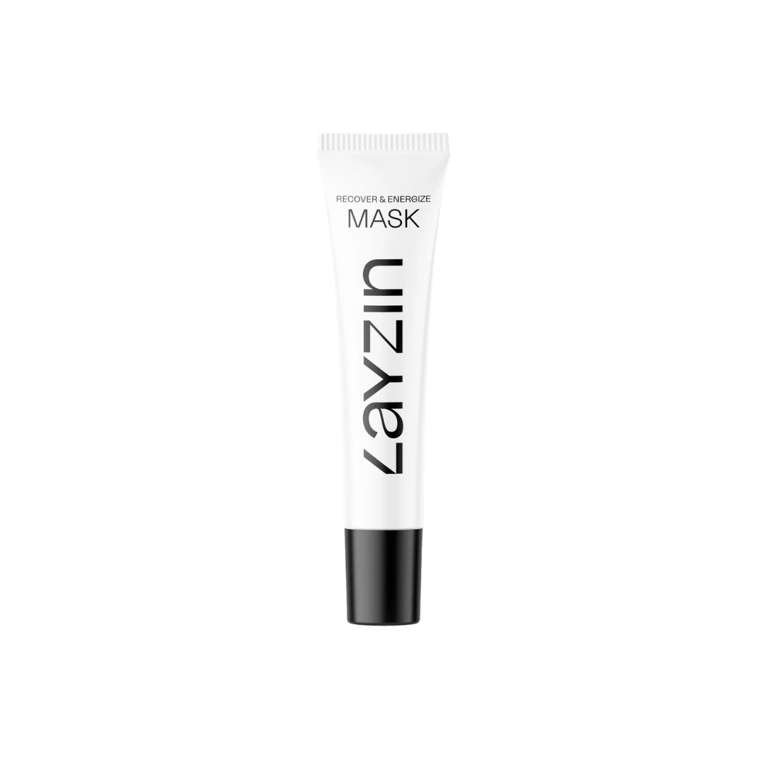 Layzin Recover en Energize Masker MINI 8ml tube voor kalmerende en herstellende gezichtsverzorging na microneedling