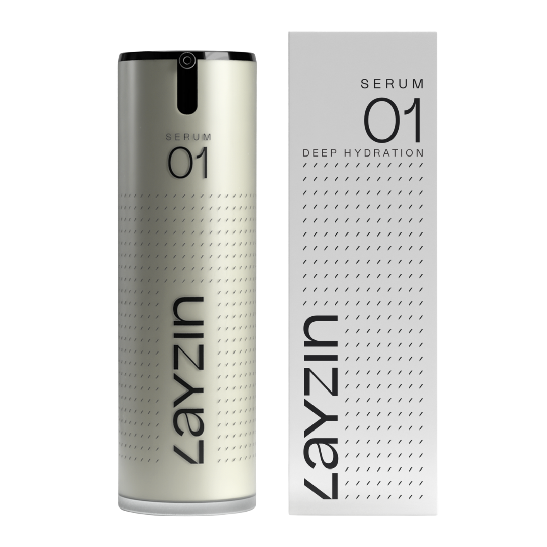 SERUM 01 voor goede vochtbalans huid met 2 soorten hyaluronzuur LAYZIN