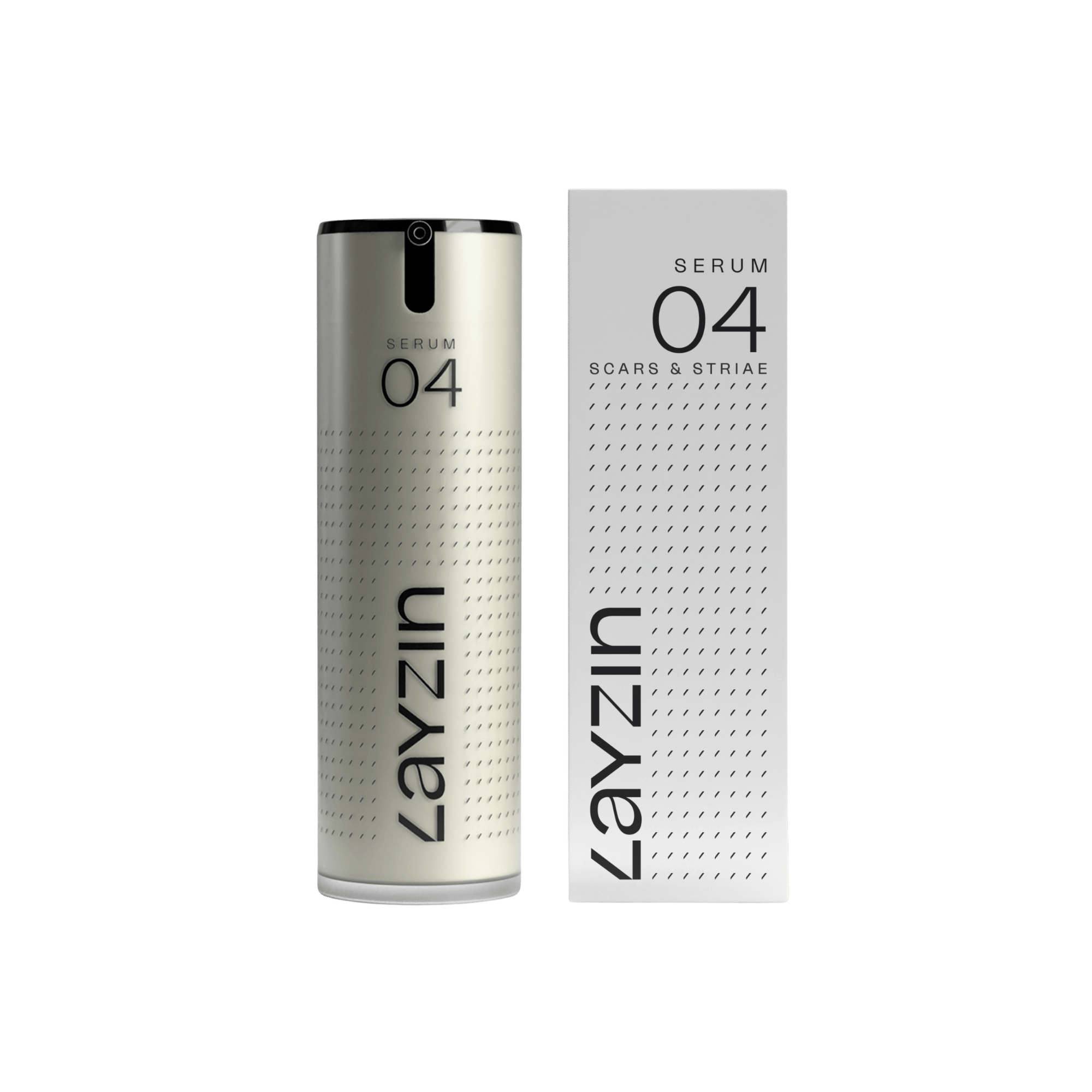 LAYZIN SERUM 04 is een huid herstellende serum voor huid dat is beschadigd, striae en acne littekens.
