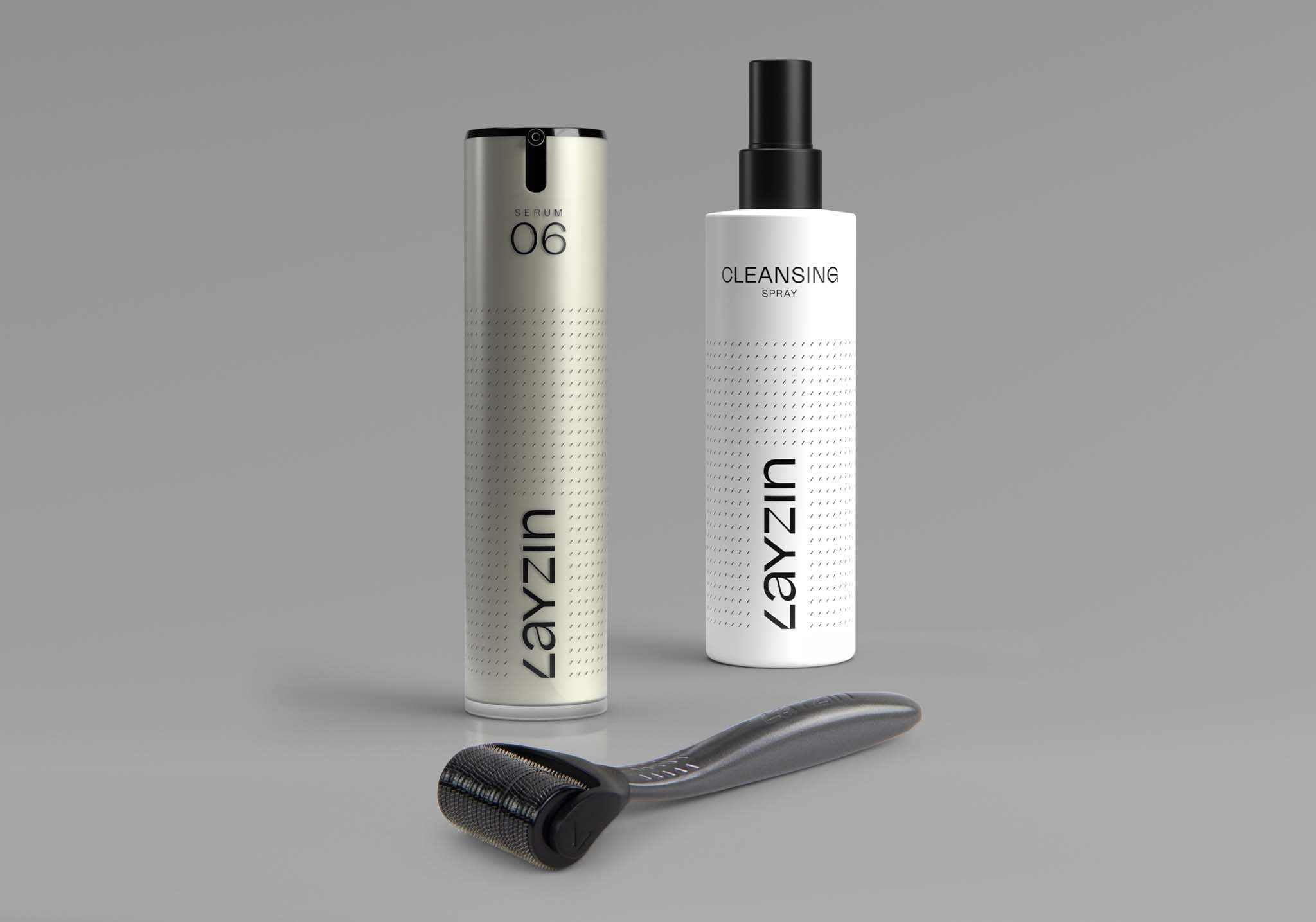 haargroei behandeling Layzin haargroei set, Serum 06, Baardgroei, haargroei stimuleren, haaruitval tegengaan, dermarollen, microneedling, kale plekken op het hoofd man, haaruitval vrouw, haargroei stimuleren