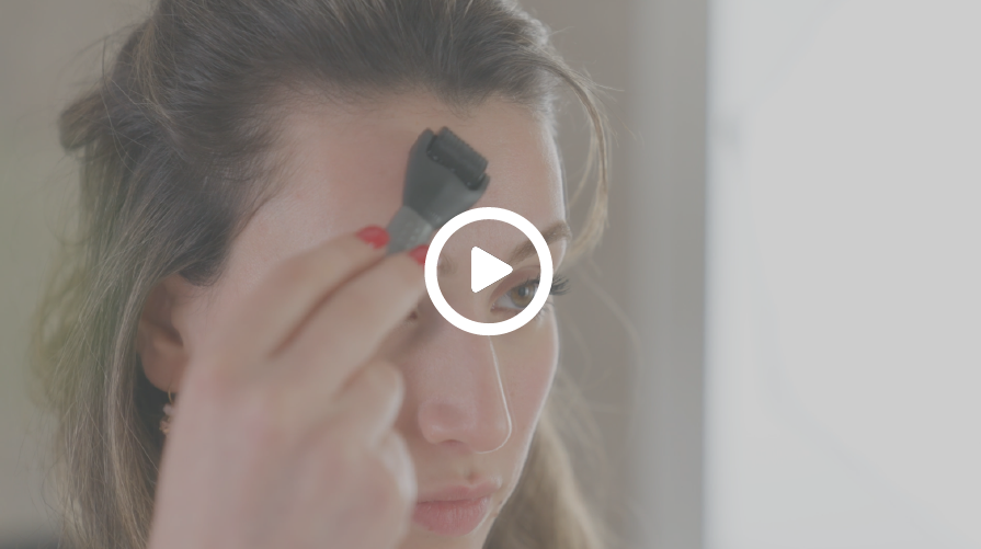 voorhoofdlijnen en rimpels dermarollen