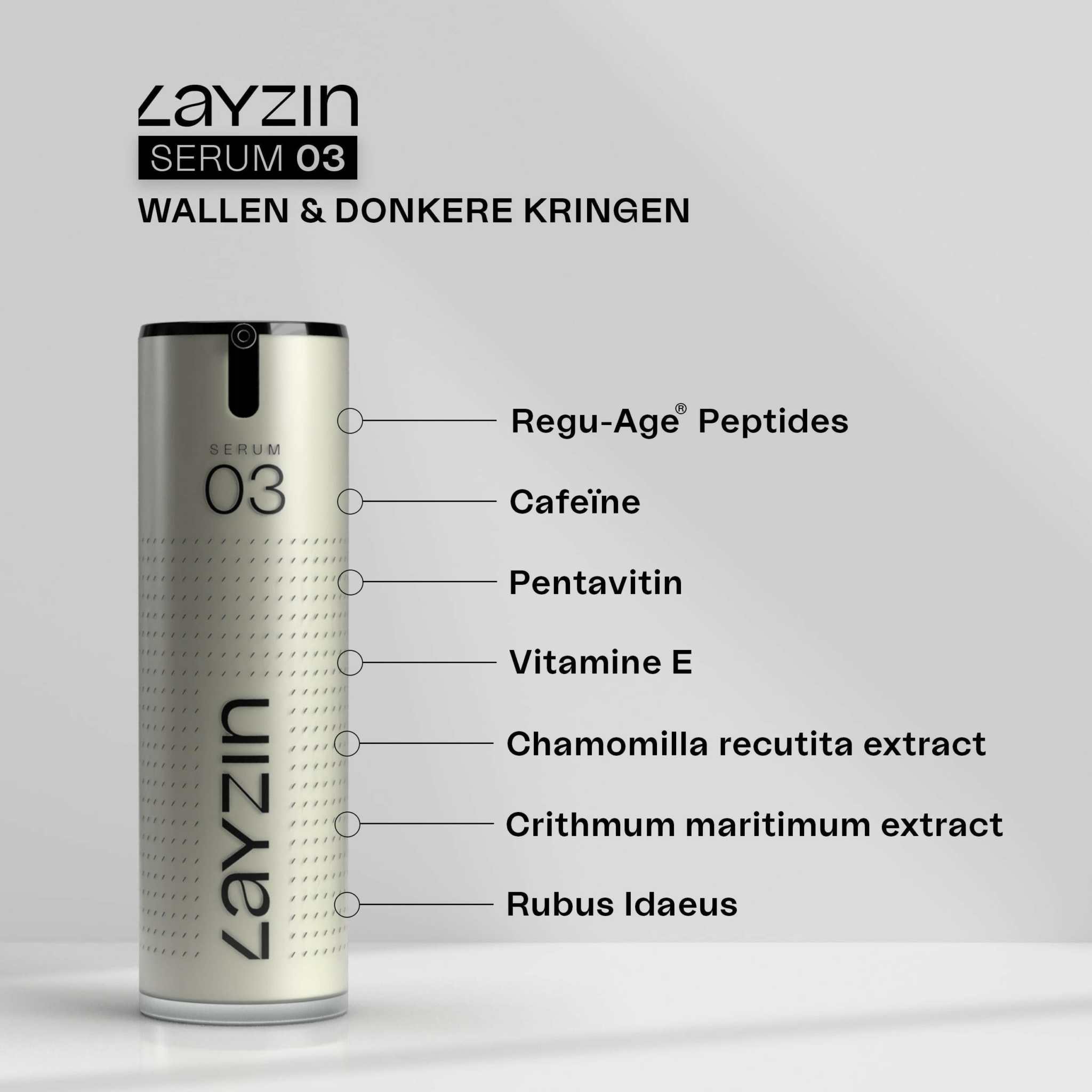 SERUM 03 Oogserum Donkere kringen, fijne lijntjes - LAYZIN SKIN