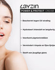 LAYZIN Power en Protect Cream  spf30 PFAS-vrije creme met SPF30 voor huidbescherming en huidverbetering 50ml power and protect cream