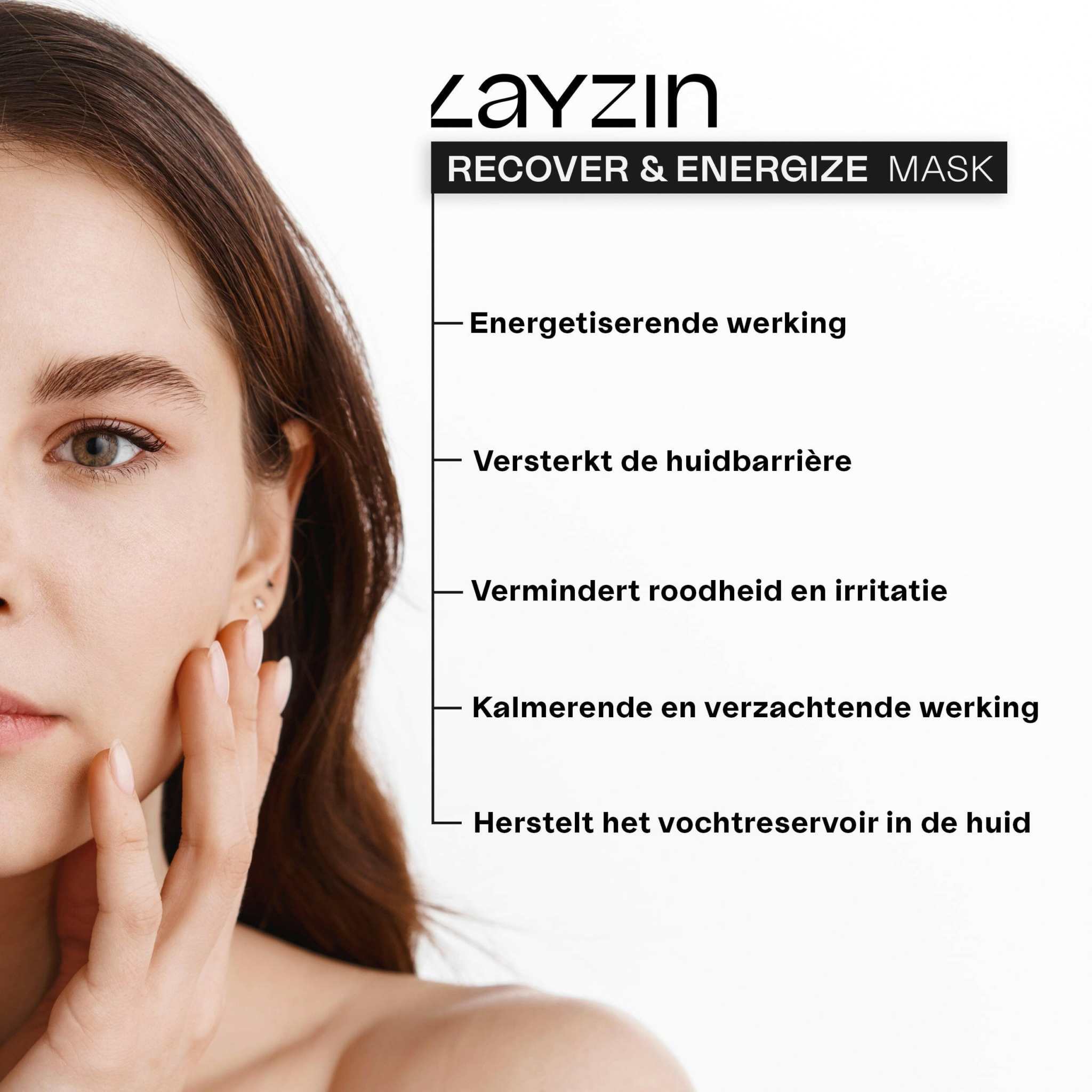 Recover en Energize Masker LAYZIN revitaltrax nachtmasker huidherstellende